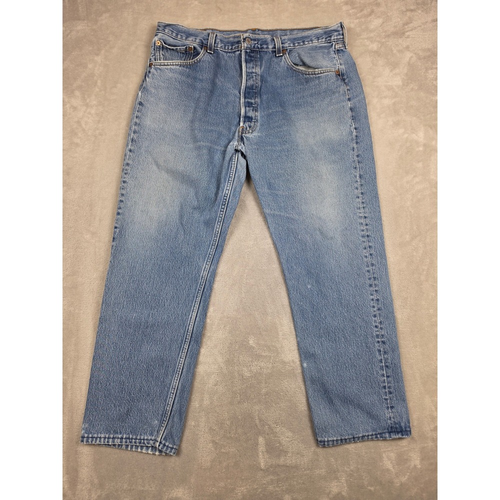Vintage Levi's 501 Jeans Mens 38x30 Fit 37x30 Blue Made in USA Straight 1998